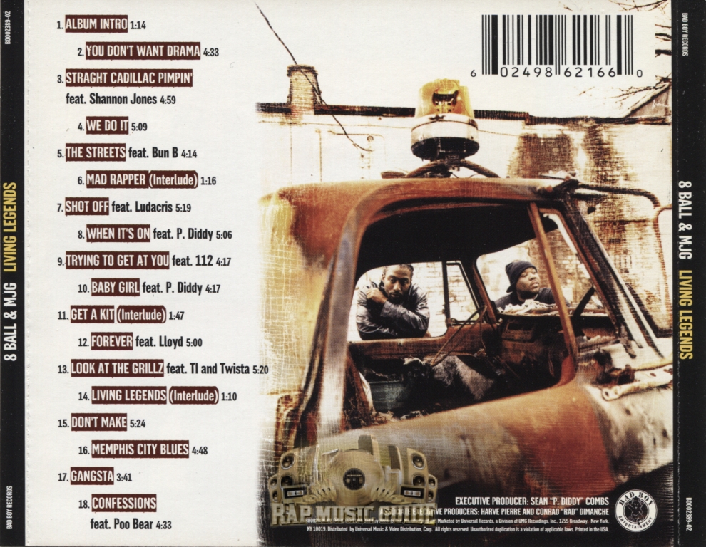 8Ball & MJG - Living Legends: CD | Rap Music Guide